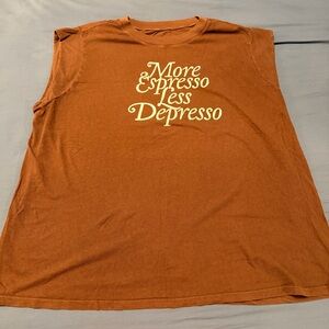 Torrid Chocolate Brown “muscle” tee size 2